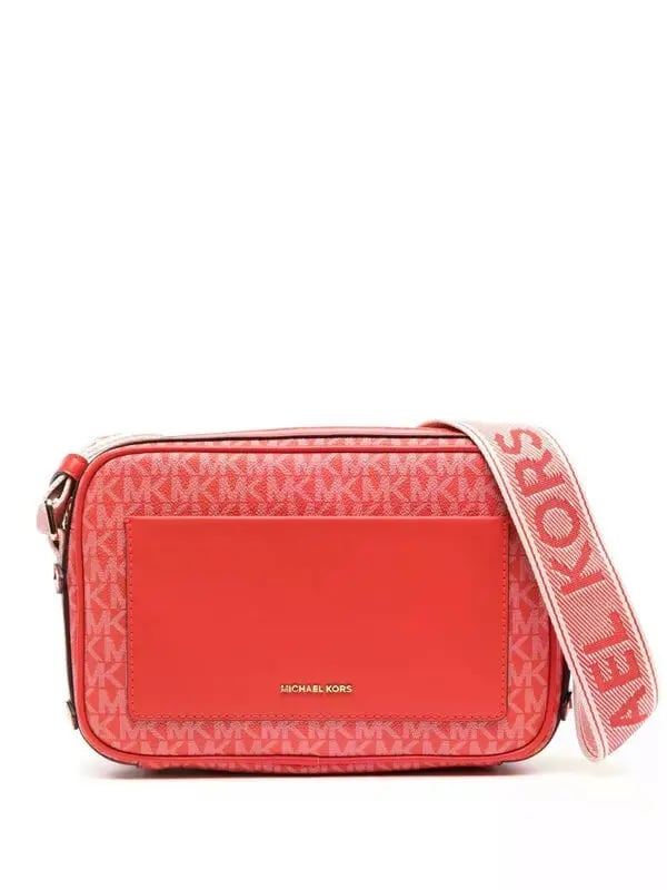 Michael Kors Jet Set Logo Phone Crossbody B Burnt Sienna