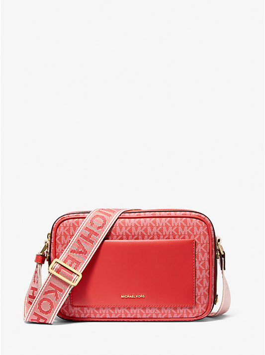 Michael Kors Jet Set Logo Phone Crossbody B Burnt Sienna