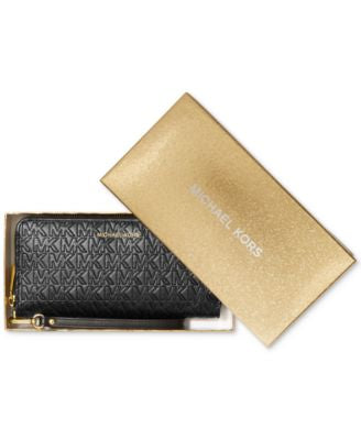 Michael Kors Jet Set Charm Large North Sout Black Gold